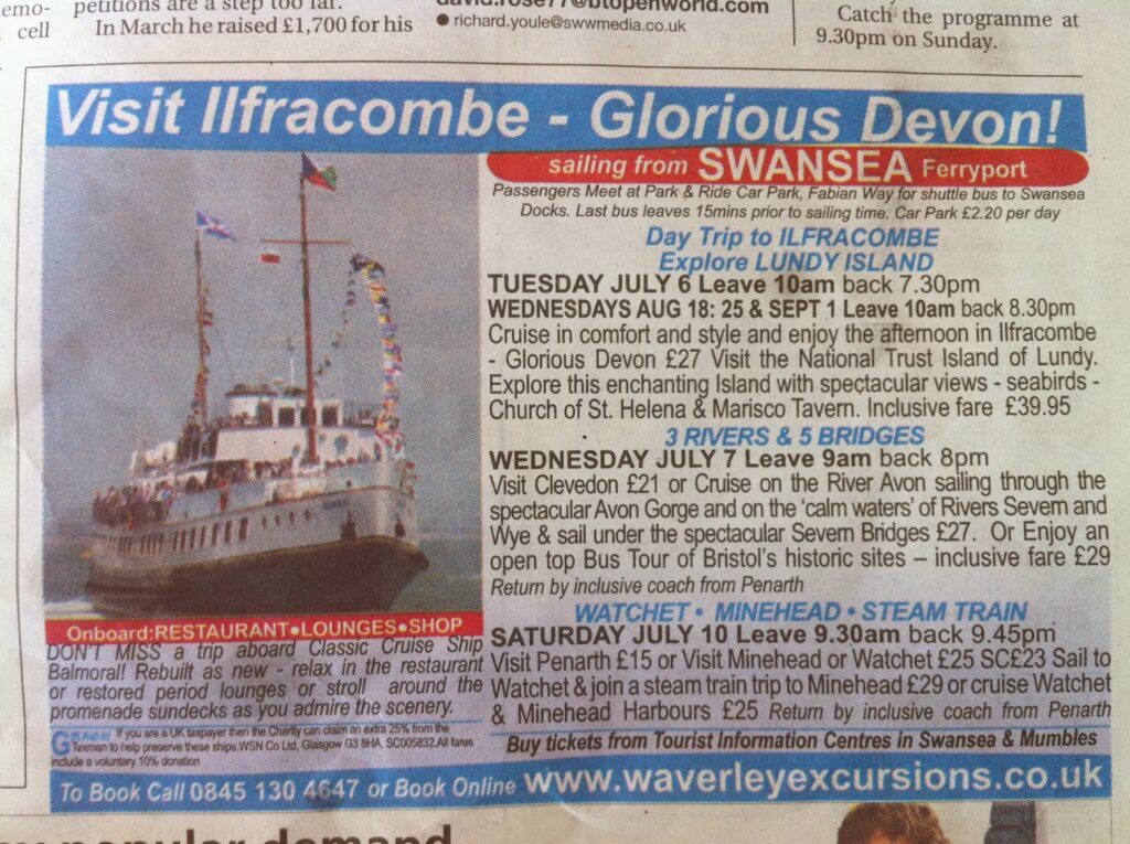 Visit Ilfracombe - Glorious Devon! Day Trip to ILFRACOMBE Explore LUNDY ISLAND